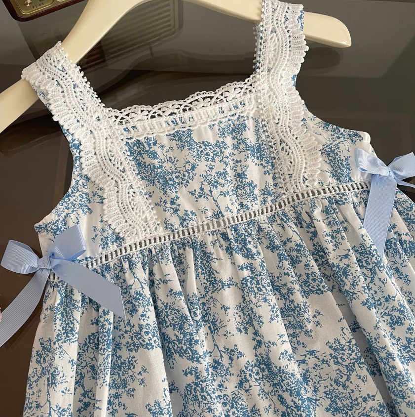 The Eleanor - Baby Girl Lace Halter Vest Bowknot Princess Dress