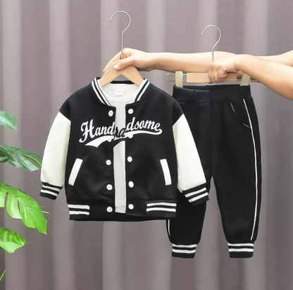 The Koen - Baby Boy  3pcs Set Baseball Coat + T-Shirt + Pants