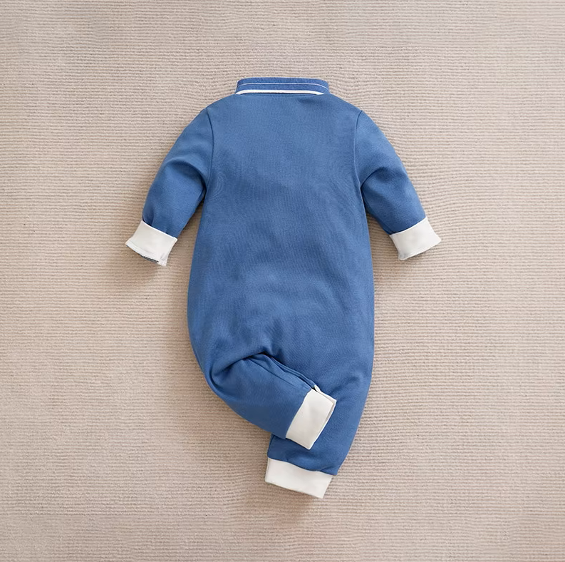 The Theo - Baby Boy Blue Preschool Cotton Bodysuit