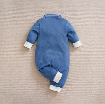 The Theo - Baby Boy Blue Preschool Cotton Bodysuit