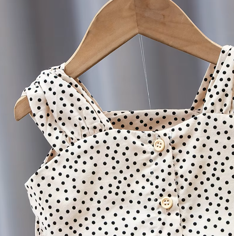 The Zoe - Baby Girl Polka Dots Tops + Shorts