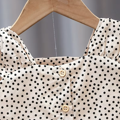 The Zoe - Baby Girl Polka Dots Tops + Shorts