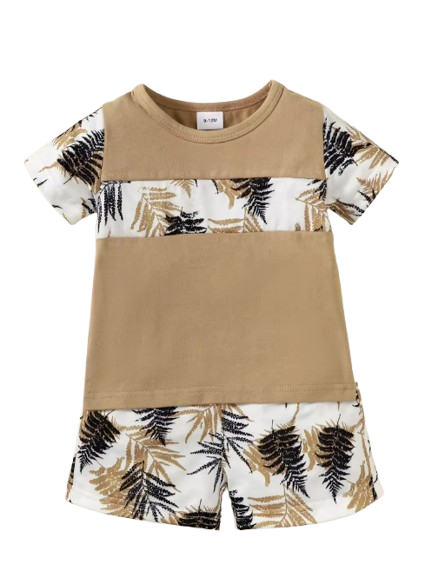 The Antonio - Baby Boy Beach Style Short Sleeves Top + Shorts