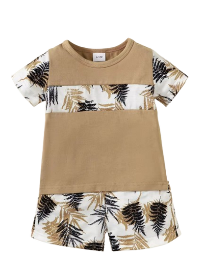 The Antonio - Baby Boy Beach Style Short Sleeves Top + Shorts