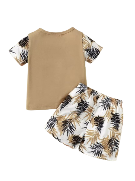 The Antonio - Baby Boy Beach Style Short Sleeves Top + Shorts