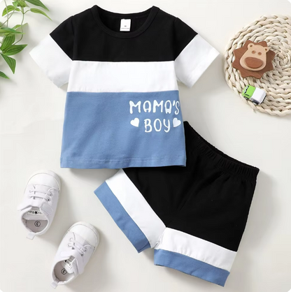 The Messiah - Baby Boy Mama's Boy Short Sleeve T-Shirt + Short Pants