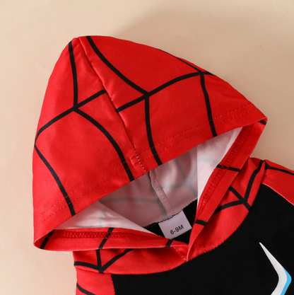 The Peter - Baby Boy Spider Print Hoodie + Pants