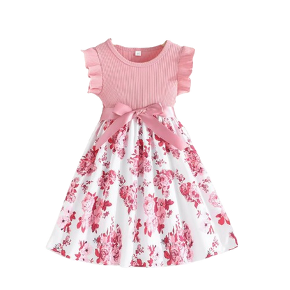 The Anna - Baby Girl Ruffled Sleeveless Floral Princess Dresses