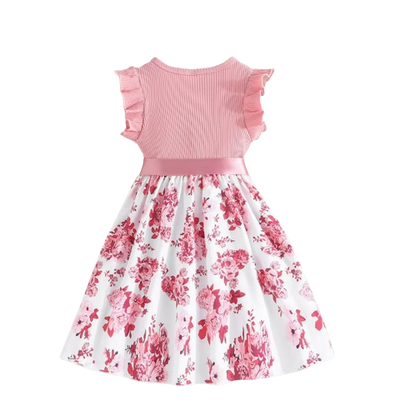 The Anna - Baby Girl Ruffled Sleeveless Floral Princess Dresses