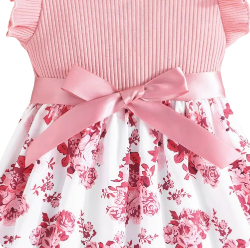 The Anna - Baby Girl Ruffled Sleeveless Floral Princess Dresses