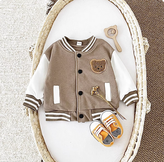 The Knox - Baby Boy Cartoon Bear Fleece Thick Jacket