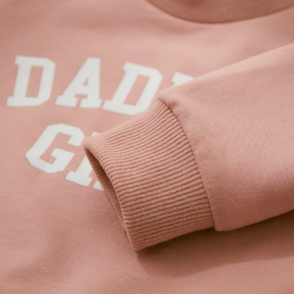 The Chloe - Baby Girl "Daddy's Girl" Letters Print Long Sleeve Sweatshirt Tops Elastic Waist + Pants