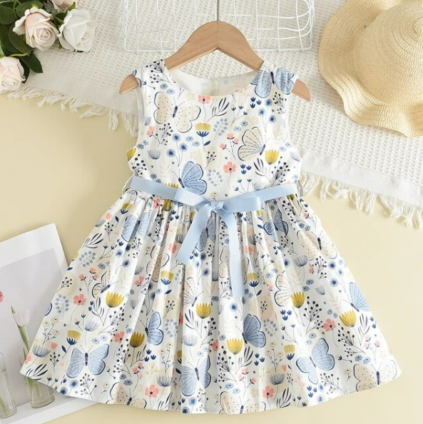 The Angel - Sleeveless Butterfly Design Princess Dress