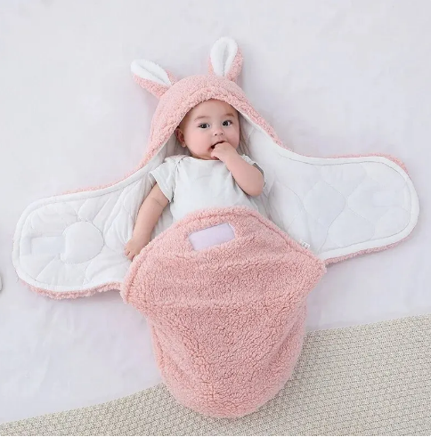 The Cameron - Soft Bunny Ears Swaddle Blankets (Without Legs)