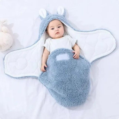 The Cameron - Soft Bunny Ears Swaddle Blankets (Without Legs)