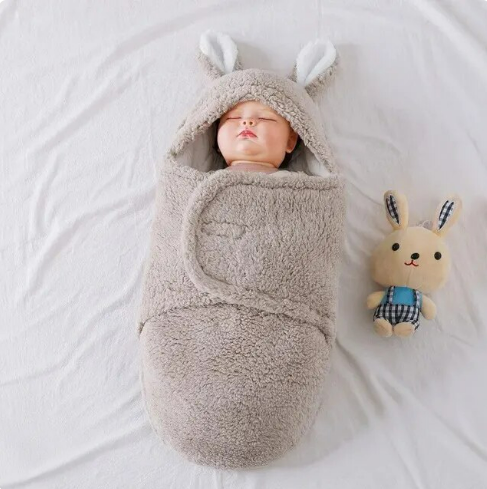 The Cameron - Soft Bunny Ears Swaddle Blankets (Without Legs)