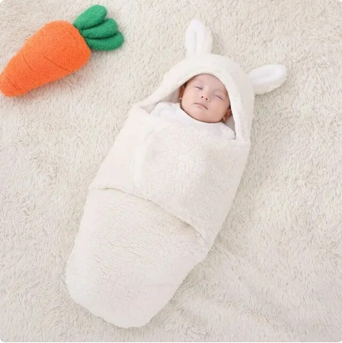 The Cameron - Soft Bunny Ears Swaddle Blankets (Without Legs)