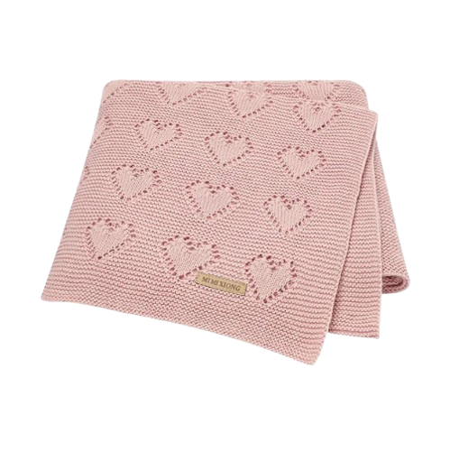 The Beckett - Baby Unisex 100*80cm Heart Design Knitted Blankets