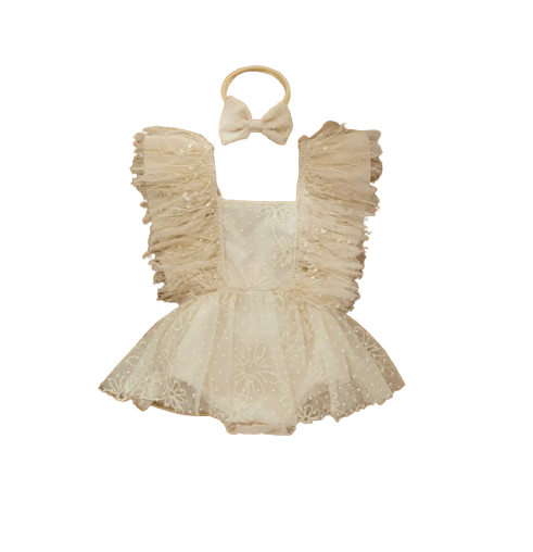 The Celeste - Baby Girl Ruffle Sleeve Dress