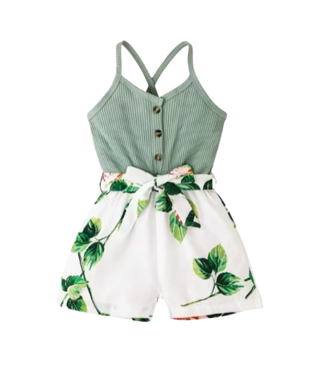 The Cora - Baby Girl Cotton Patchwork Sleeveless Backless Dress