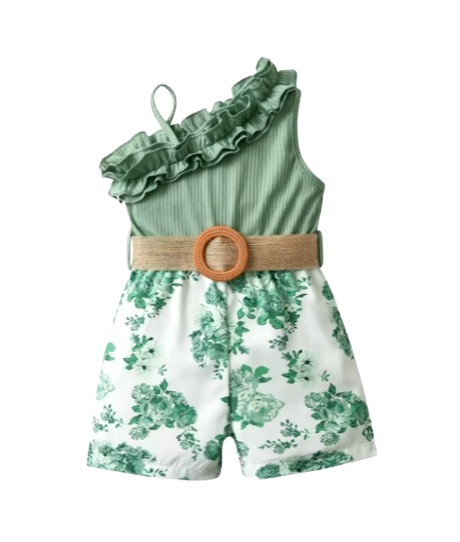 The Cora - Baby Girl Cotton Patchwork Sleeveless Backless Dress