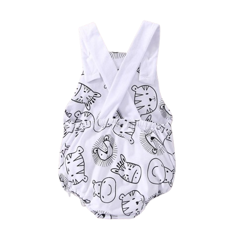 The Damian - Baby Boy Animal Print Sleeveless Jumpsuit