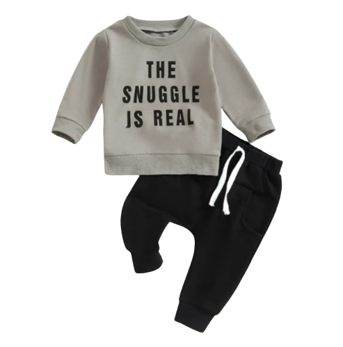 The Daniel - Baby Boy The Snuggle Is Real Sweatshirt + Pants