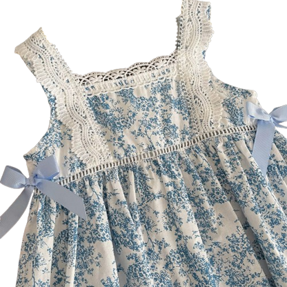 The Eleanor - Baby Girl Lace Halter Vest Bowknot Princess Dress