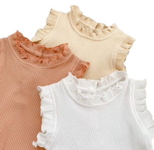 The Elena - Baby Girl Solid Colour Top PP Shorts Set