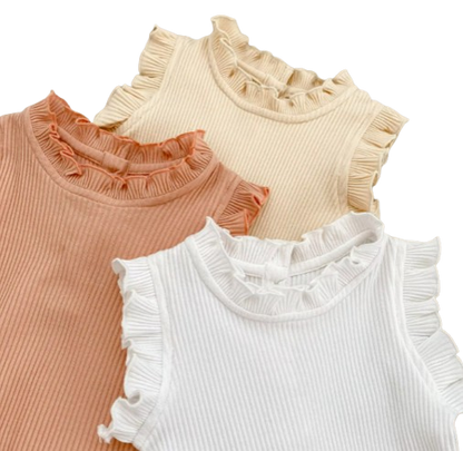 The Elena - Baby Girl Solid Colour Top PP Shorts Set