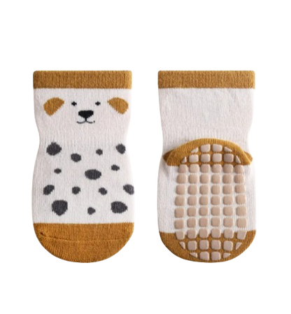 The Eli - Baby Unisex 5 Pairs Animal Print Anti-Slip Baby Socks