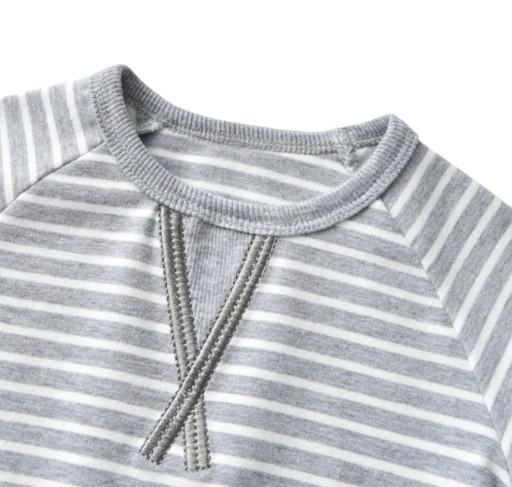 The Elio - Baby Boy Striped Pullover Top and Pants