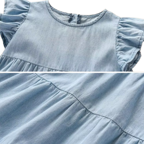 The Gabriella - Baby Girl Casual Denim Dress