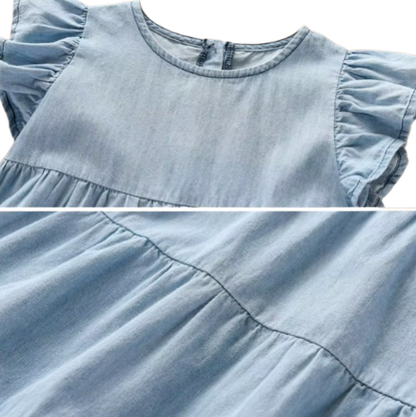 The Gabriella - Baby Girl Casual Denim Dress