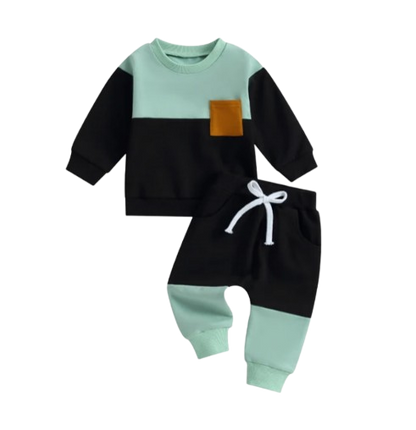 The Gael - Baby Boy Contrast Sweatshirts + Pants