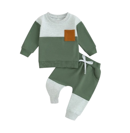 The Gael - Baby Boy Contrast Sweatshirts + Pants