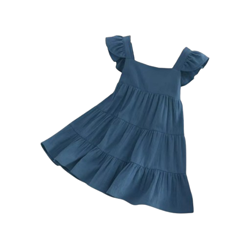 The Hailey - Baby Girl Sleeveless Ruffles Princess Dress