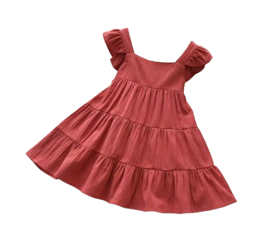 The Hailey - Baby Girl Sleeveless Ruffles Princess Dress