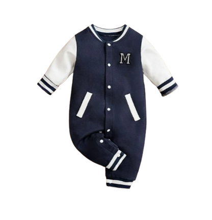 The Kingston - Baby Boy Navy Blue Baseball Suit