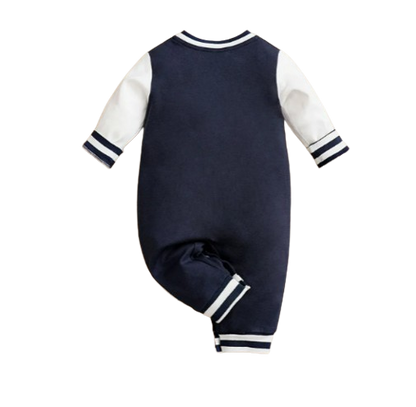 The Kingston - Baby Boy Navy Blue Baseball Suit