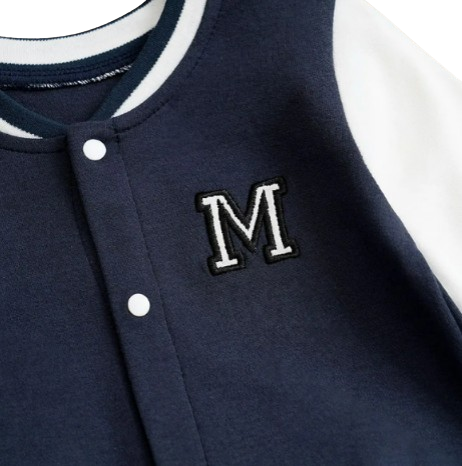 The Kingston - Baby Boy Navy Blue Baseball Suit