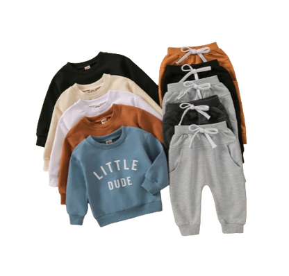 The Hugo - Letter Print Sweatshirt Tops + Pants