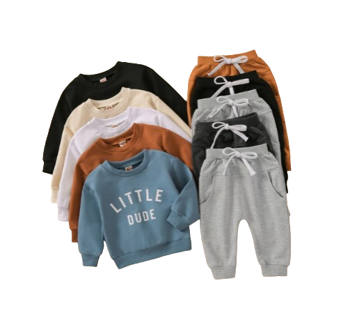 The Hugo - Letter Print Sweatshirt Tops + Pants