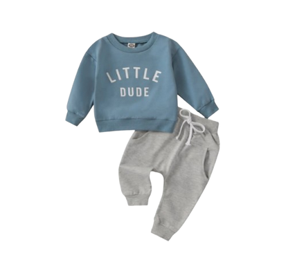 The Hugo - Letter Print Sweatshirt Tops + Pants