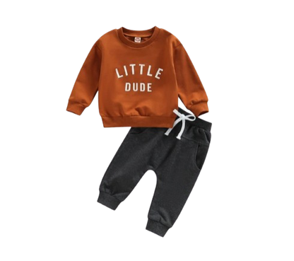 The Hugo - Letter Print Sweatshirt Tops + Pants