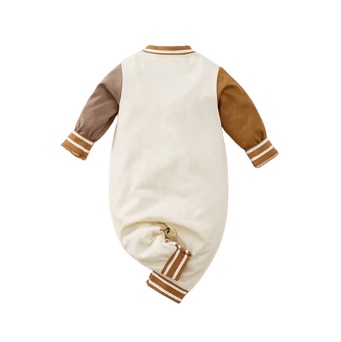 The Luka - Baby Unisex Teddy Bear Embroidered Baseball Suit