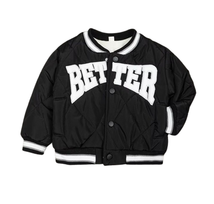 The Jesse - Baby Boy "Better" Print Thicken Warm Jacket