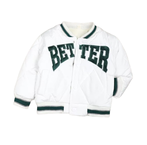 The Jesse - Baby Boy "Better" Print Thicken Warm Jacket