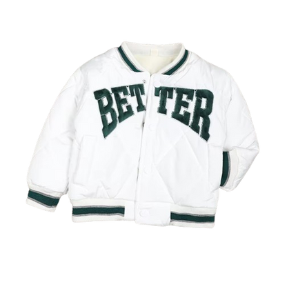 The Jesse - Baby Boy "Better" Print Thicken Warm Jacket