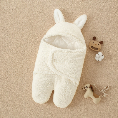 The Cameron - Soft Bunny Ears Swaddle Blankets (With Legs)